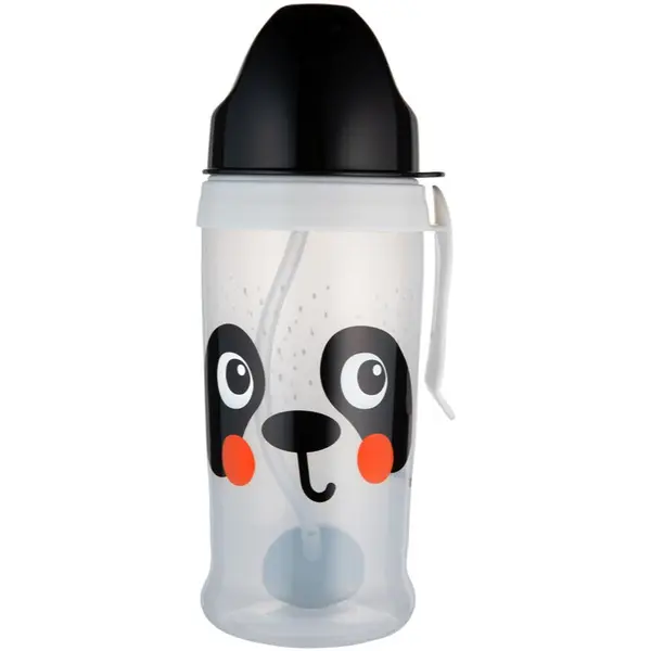 Canpol babies Canpol babies BabiesBoo Sport Cup športna steklenica s slamico z utežjo Panda 350 ml