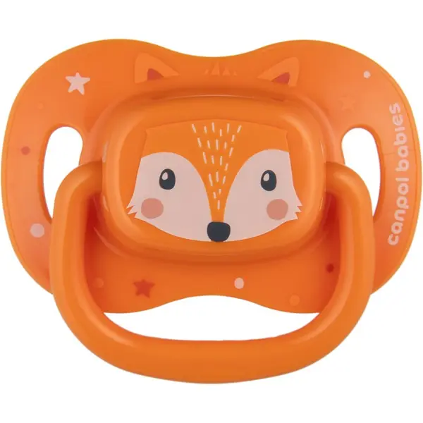 Canpol babies Canpol babies Cute Animals Soother 6-18m duda Orange 1 kos