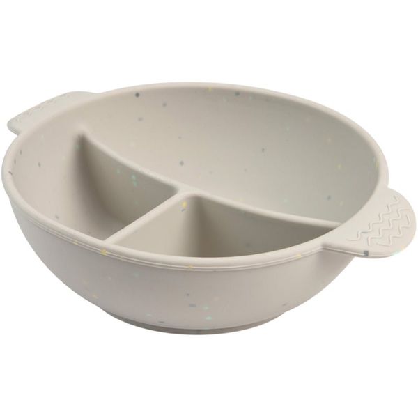 Canpol Babies Canpol babies Dots silikonska posoda s priseskom Grey 360 ml