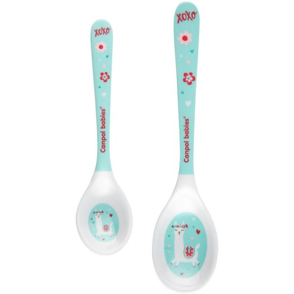 Canpol Babies canpol babies Exotic Animals Spoon žlička Turquoise 2 kos