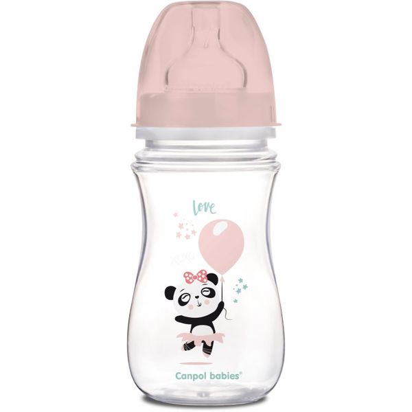 Canpol Babies canpol babies Exotic Animals steklenička za dojenčke Pink 240 ml