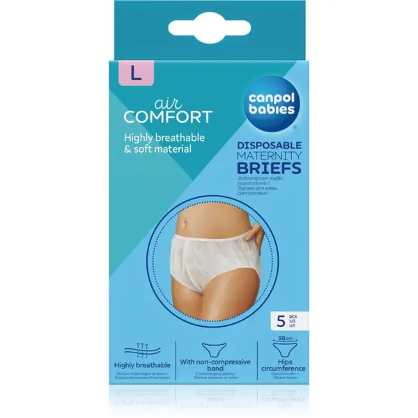 Canpol babies Canpol babies Maternity Briefs poporodne spodnjice velikost L 5 kos
