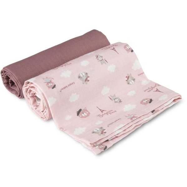 Canpol Babies canpol babies Muslin Squares plenice iz blaga Pink 70x70 cm 2 kos