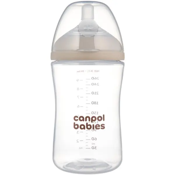 Canpol babies Canpol babies Natural Shape antikolična steklenička 3m+ 260 ml