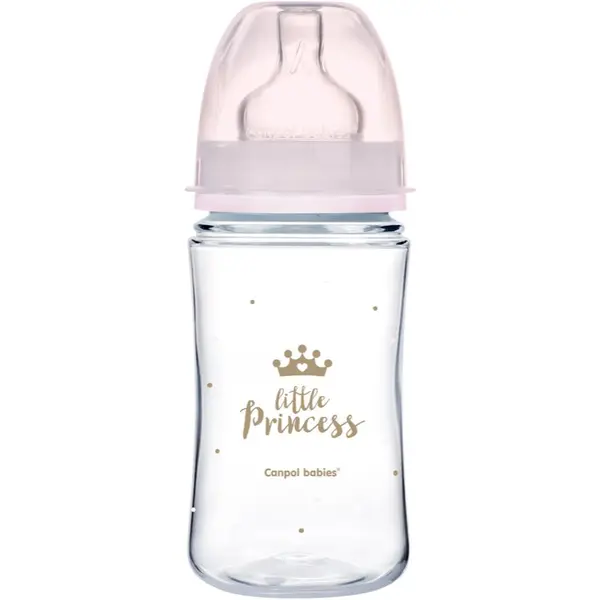 Canpol babies Canpol babies Royal Baby steklenička za dojenčke 3m+ Pink 240 ml