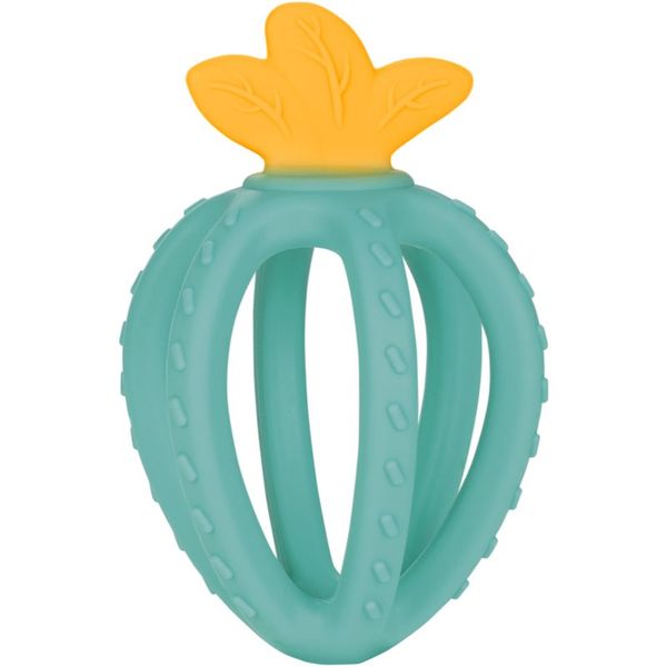 Canpol Babies canpol babies Silicone Sensory Teether Strawberry grizalo Turquoise 3m+ 1 kos