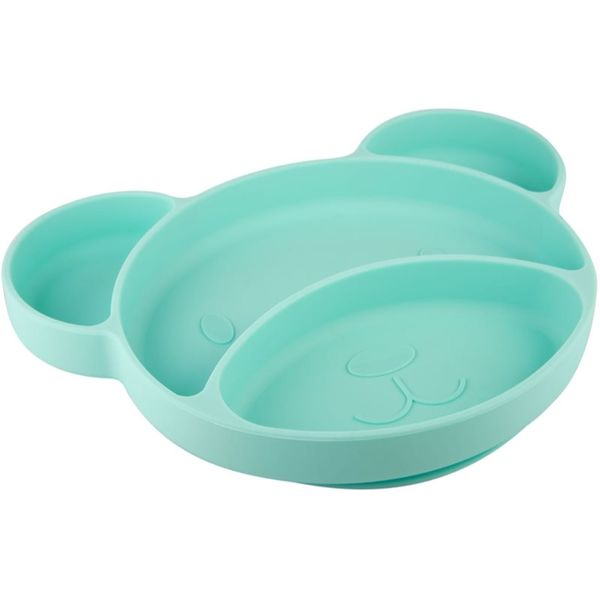 Canpol Babies Canpol babies Suction plate Bear deljeni krožnik s priseskom Turquoise 500 ml