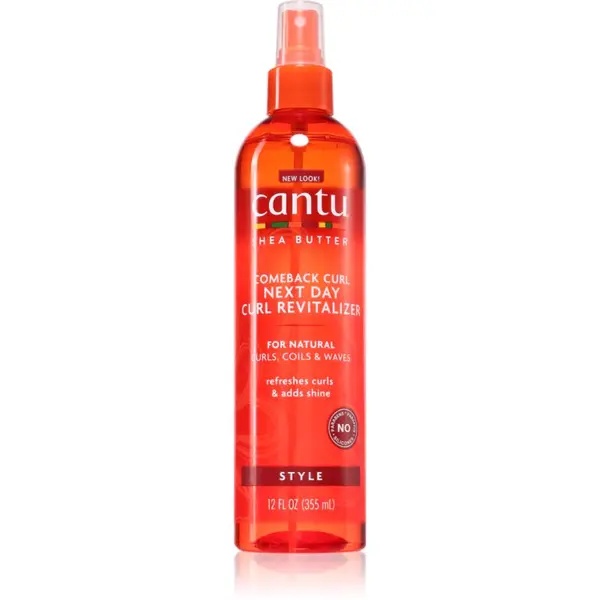 CANTU CANTU Shea Butter Curl Next Day pršilo za neukročene valove kot s plaže 355 ml