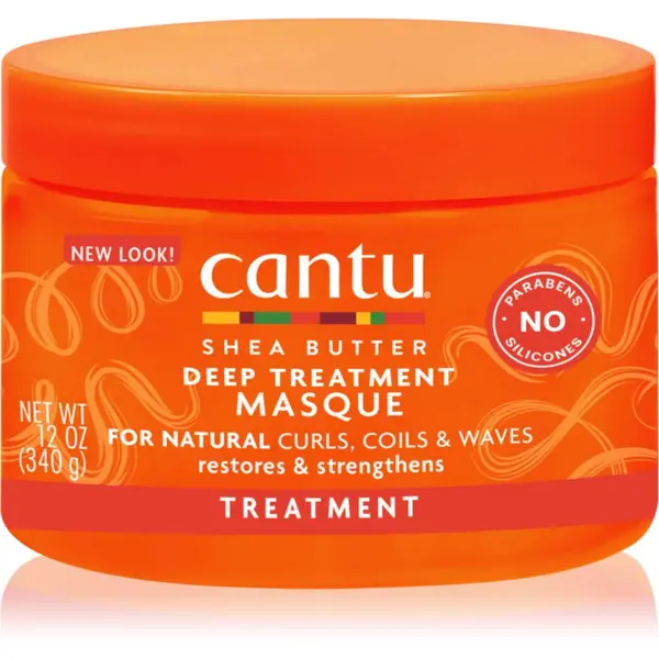CANTU CANTU Shea Butter Deep Treatment Mask globinsko regeneracijska maska za valovite in kodraste lase 340 g