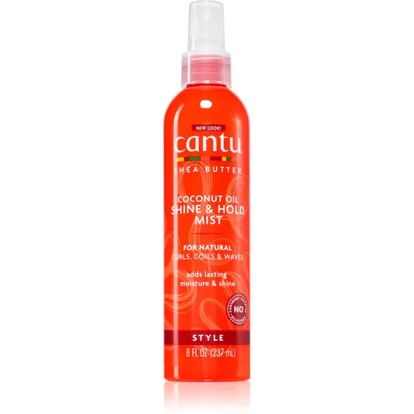 CANTU CANTU Shea Butter Shine&Hold mist vlažilna meglica za sijaj valovitih in kodrastih las 237 ml