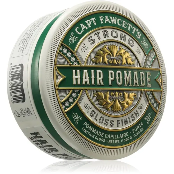 Captain Fawcett Captain Fawcett Hair Pomade Strong Gloss Finish pomada za lase za moške 100 g