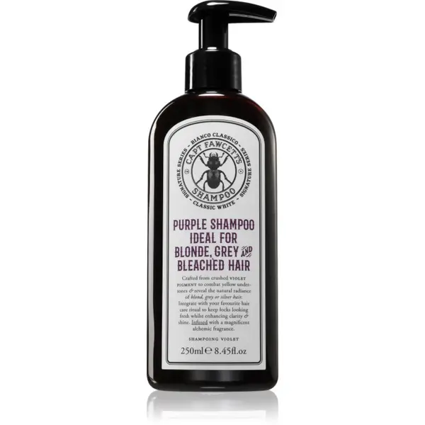 Captain Fawcett Captain Fawcett Shampoo Purple vijoličen toniran šampon za sive lase 250 ml