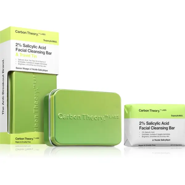 Carbon Theory Carbon Theory Supacylic Max Facial Cleansing Bar čistilno milo za obraz s salicilno kislino 80 g