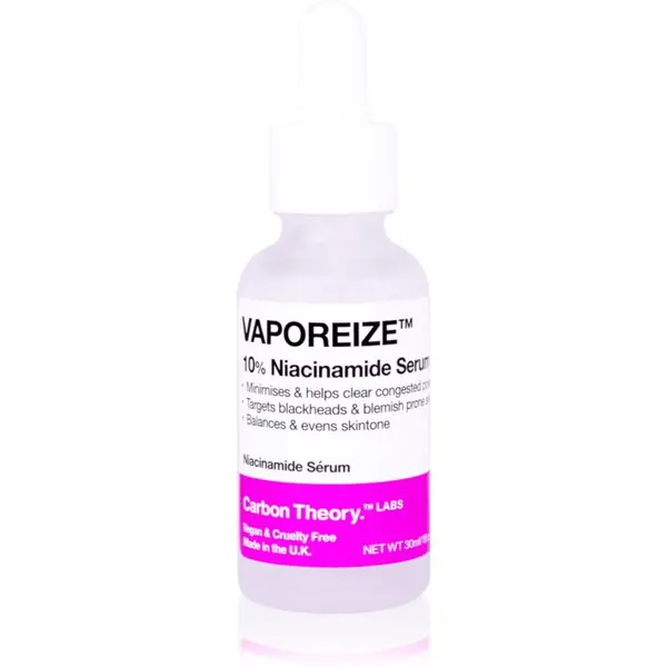 Carbon Theory Carbon Theory Vaporeize 10% Niacinamide Serum serum za obraz z niacinamidom in cinkom 30 ml