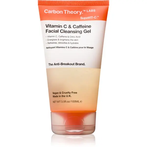 Carbon Theory Carbon Theory Vitamin C & Caffeine čistilni gel s poživitvenim učinkom s kofeinom 100 ml