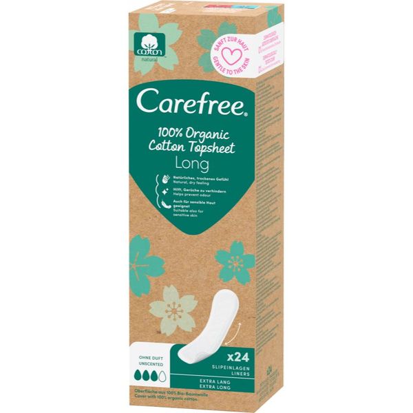 Carefree Carefree Organic Cotton Long dnevni vložki 24 kos