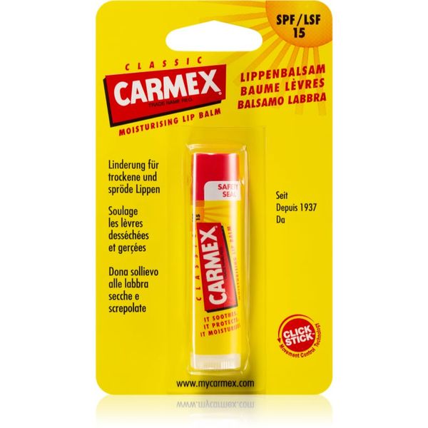 Carmex Carmex Classic vlažilni balzam za ustnice v paličici SPF 15 4.25 g