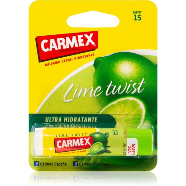 Carmex Carmex Lime Twist vlažilni balzam za ustnice v paličici SPF 15 4,25 g