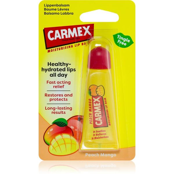 Carmex Carmex Peach Mango balzam za ustnice v tubi 10 g