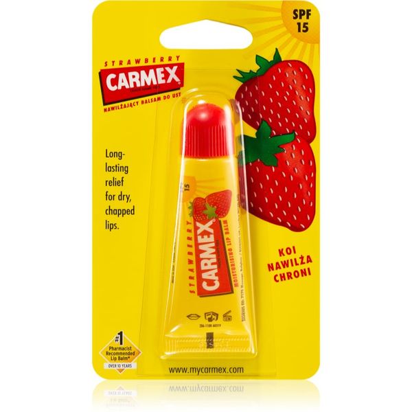 Carmex Carmex Strawberry balzam za ustnice v tubi SPF 15 10 g