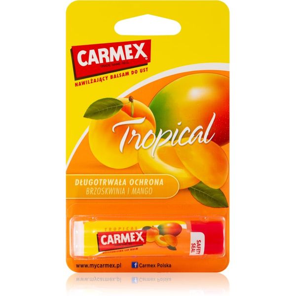 Carmex Carmex Tropical vlažilni balzam za ustnice v paličici (Peach and Mango) 4.25 g