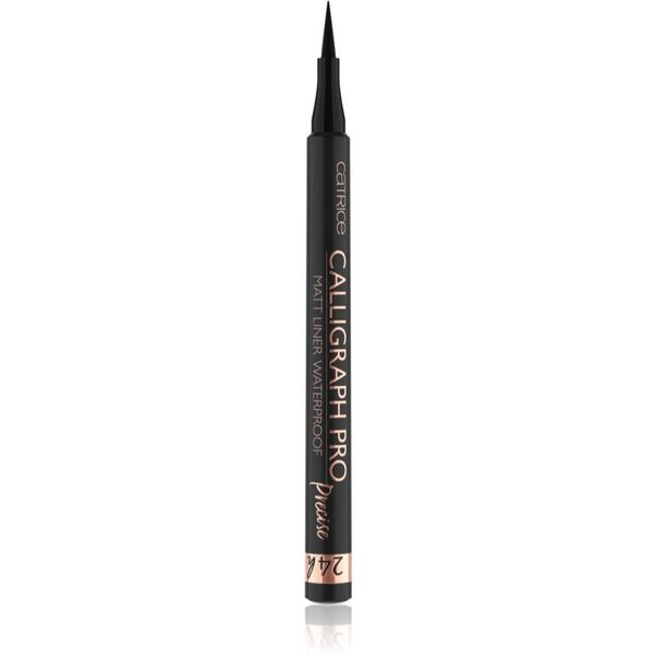 Catrice Catrice Calligraph Pro Precise 24h Matt vodoodporno tekoče črtalo za oči v peresu odtenek 010 Intense Black Waterproof 1.2 ml