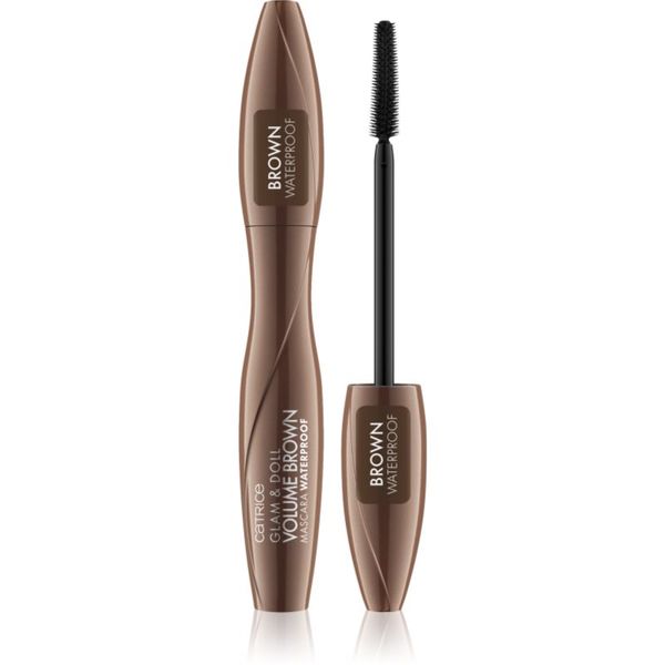 Catrice Catrice Glam & Doll Volume Brown vodoodporna maskara za podaljšanje, privihanje in volumen 10 ml
