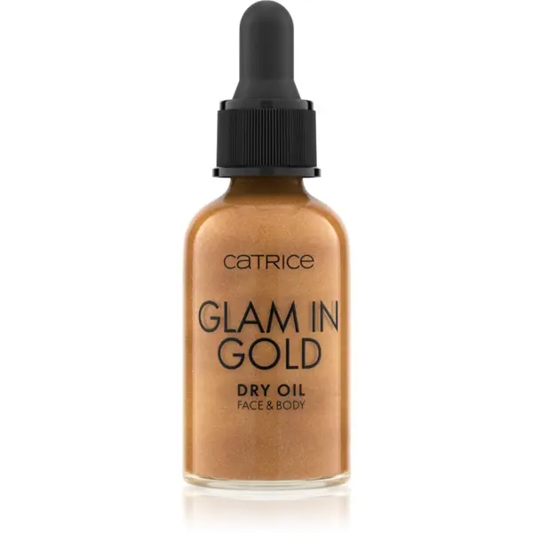 Catrice Catrice Glam In Gold Dry Oil bleščeče suho olje za obraz in telo odtenek 010 Stay Golden! 30 ml