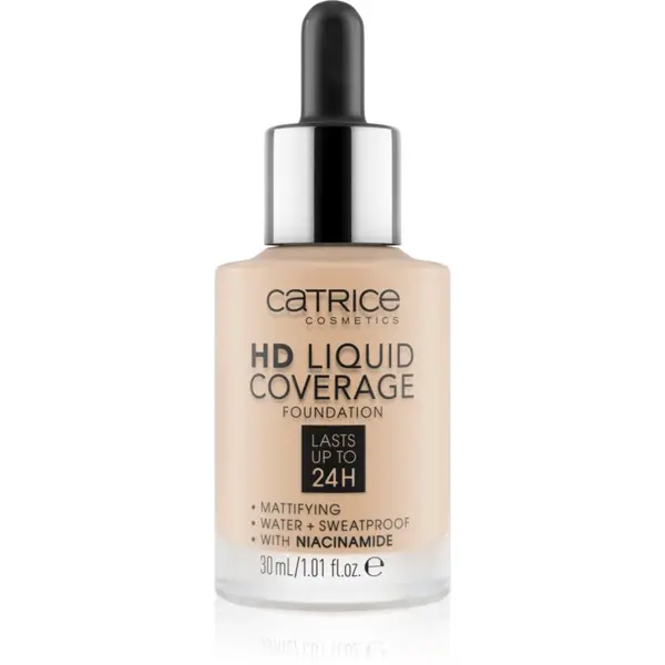 Catrice Catrice HD Liquid Coverage tekoči puder odtenek 010 Light Beige 30 ml