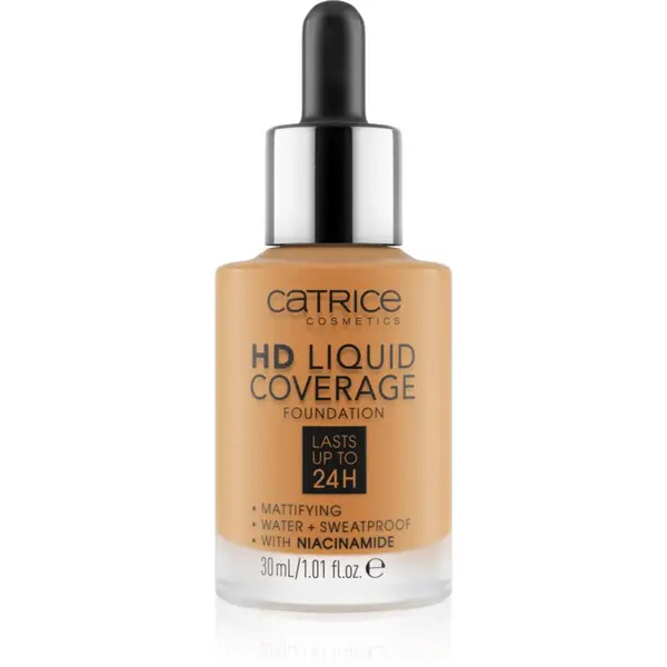 Catrice Catrice HD Liquid Coverage tekoči puder odtenek 066 Warm Toffee 30 ml