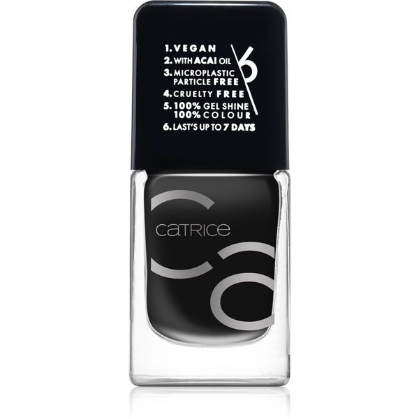 Catrice Catrice ICONAILS lak za nohte odtenek 20 Black To The Routes 10,5 ml