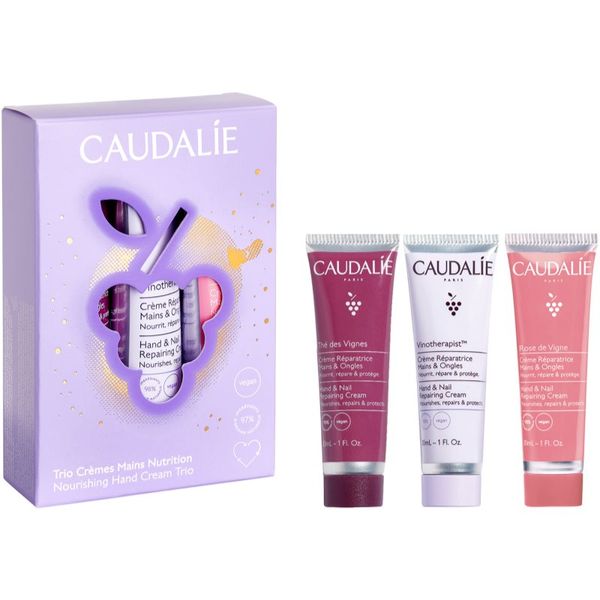 Caudalie Caudalie Hand Cream Trio Set darilni set za roke in nohte 3 kos