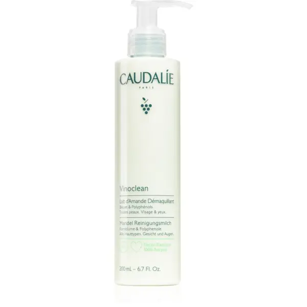 Caudalie Caudalie Vinoclean mleko za odstranjevanje ličil za obraz in oči 200 ml