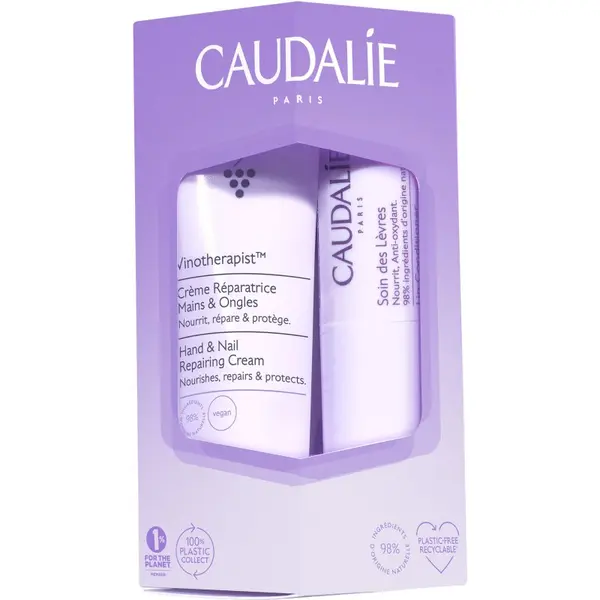 Caudalie Caudalie Vinotherapist Hand & Lip Duo darilni set z vlažilnim učinkom 2 kos