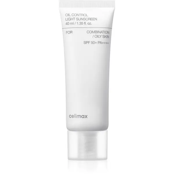 celimax celimax Oil Control Light Sunscreen krema za sončenje SPF 50+ za mastno in mešano kožo 40 ml