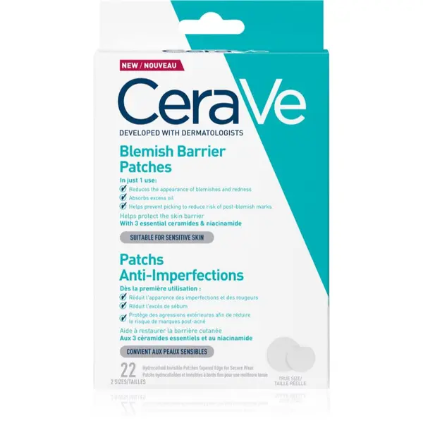 CeraVe CeraVe Blemish Control Barrier Patches obliži za problematično kožo proti aknam 22 kos