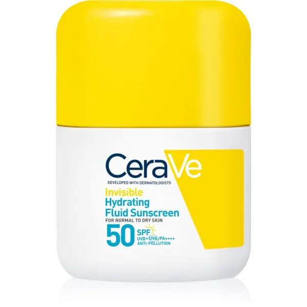 CeraVe CeraVe Invisible Hydrating Fluid Sunscreen SPF 50 zaščitni fluid z vlažilnim učinkom SPF 50 50 ml
