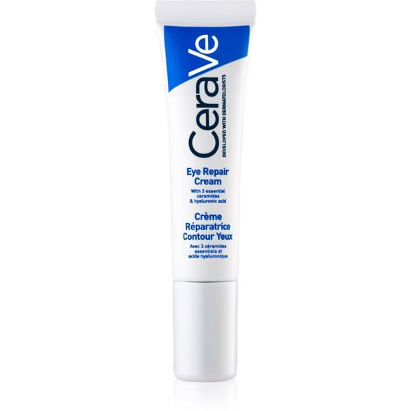 CeraVe CeraVe Moisturizers krema za predel okoli oči proti oteklinam in temnim kolobarjem 14 ml