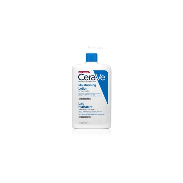 CeraVe CeraVe Moisturizers Lotion vlažilno mleko za obraz in telo za suho do zelo suho kožo 1000 ml
