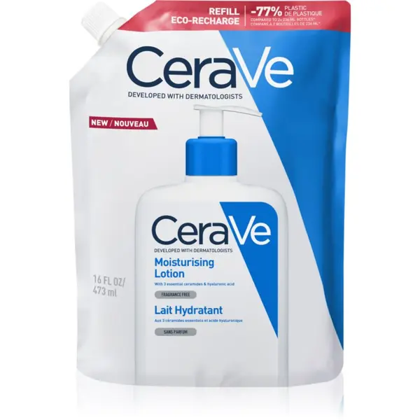 CeraVe CeraVe Moisturizers Lotion vlažilno mleko za obraz in telo za suho do zelo suho kožo 473 ml
