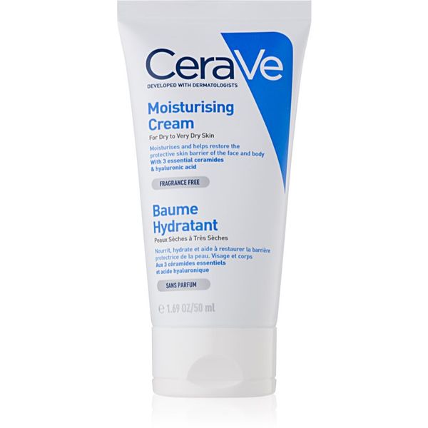 CeraVe CeraVe Moisturizers vlažilna krema za obraz in telo za suho do zelo suho kožo 50 ml