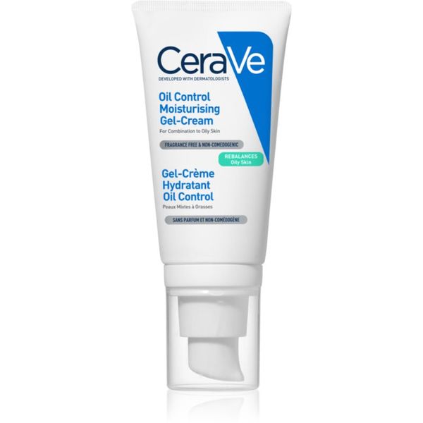 CeraVe CeraVe Oil Control Moisturising Gel-Cream vlažilna gel krema za mešano kožo 52 ml