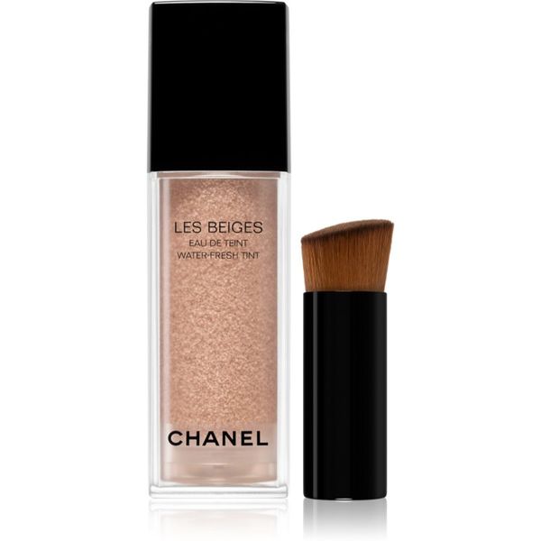 Chanel Chanel Les Beiges Water-Fresh Tint lahki vlažilni tekoči puder z aplikatorjem odtenek Light Deep 30 ml