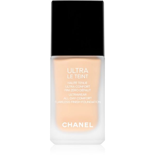 Chanel Chanel Ultra Le Teint Flawless Finish Foundation dolgoobstojni matirajoči tekoči puder za poenotenje tona kože odtenek B10 30 ml