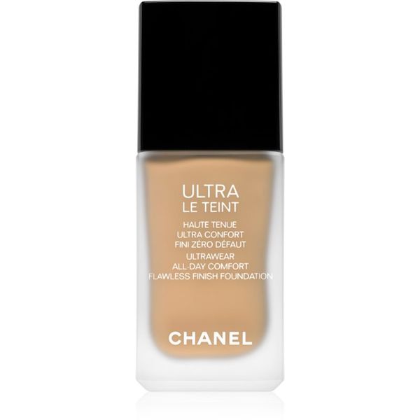 Chanel Chanel Ultra Le Teint Flawless Finish Foundation dolgoobstojni matirajoči tekoči puder za poenotenje tona kože odtenek B50 30 ml