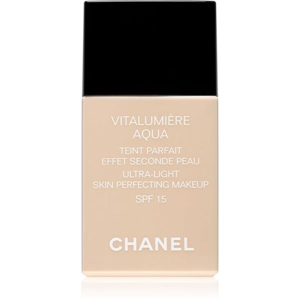 Chanel Chanel Vitalumière Aqua ultra lahka podlaga za sijoč videz odtenek 22 Beige Rosé SPF 15  30 ml