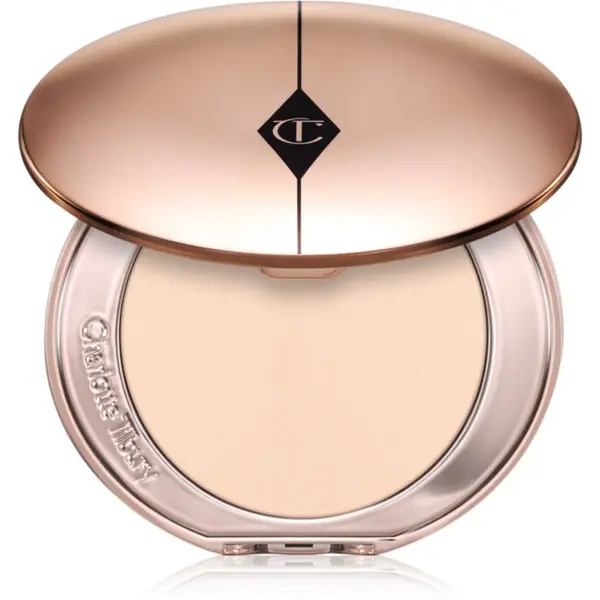 Charlotte Tilbury Charlotte Tilbury Airbrush Flawless Finish posvetlitveni kompaktni puder odtenek 1 Fair 8 g
