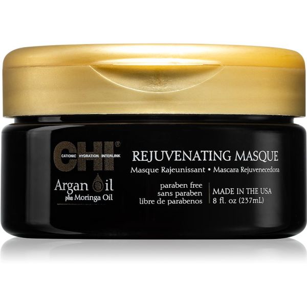 CHI CHI Argan Oil Rejuvenating Masque hranilna maska za suhe in poškodovane lase 237 ml