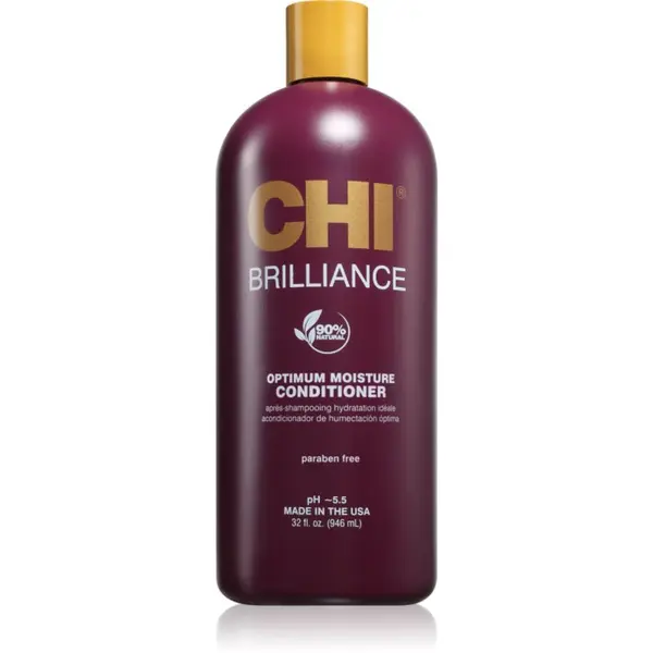CHI CHI Brilliance Optimum Moisture Conditioner vlažilni balzam za suhe in poškodovane lase 946 ml