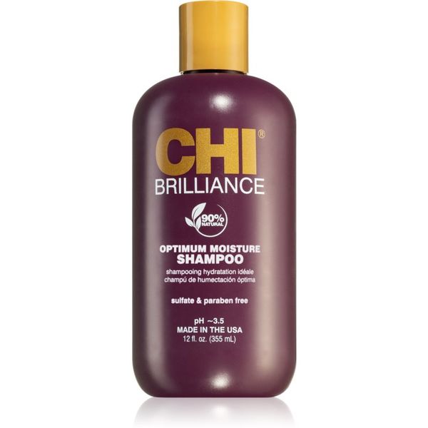 CHI CHI Brilliance Optimum Moisture Shampoo vlažilni šampon za sijaj in mehkobo las 355 ml